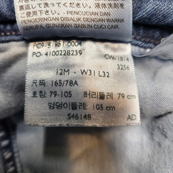 Levis 529 Curvy Boot Cut Jeans Womens 12 Blue Stretch Denim Medium Wash W31 L32 - Picture 5 of 13